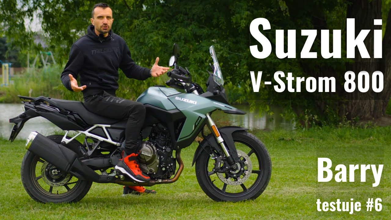 Suzuki V-Strom 800 [PREMIERA, TEST] Pierwsza jazda 🤠 Do miasta i po przygody! Barry testuje #6