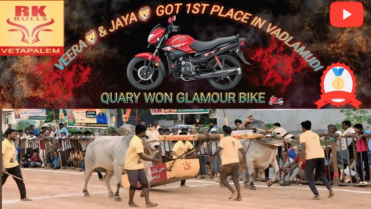 Veerasimha🦁and Jayasimha🐆 in Vadlamudi quary got 1st place won Glamour bike distance covered 3246.06