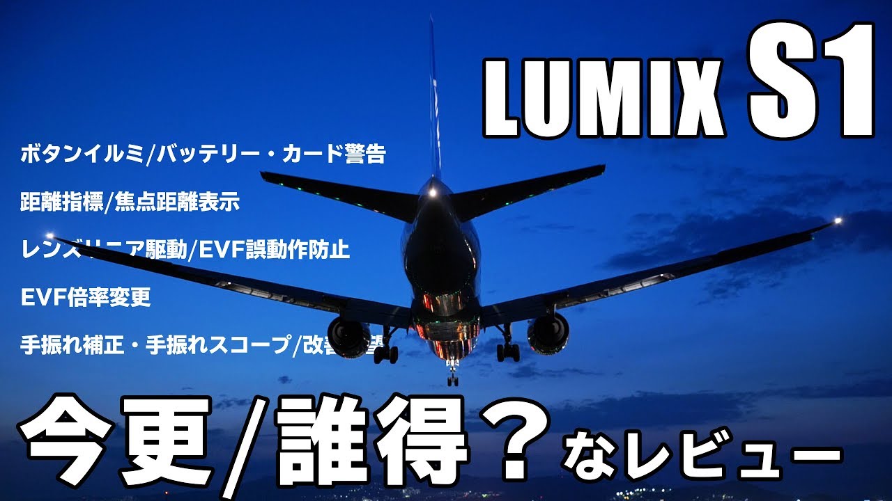 LUMIX S1の今更？誰得？なレビュー