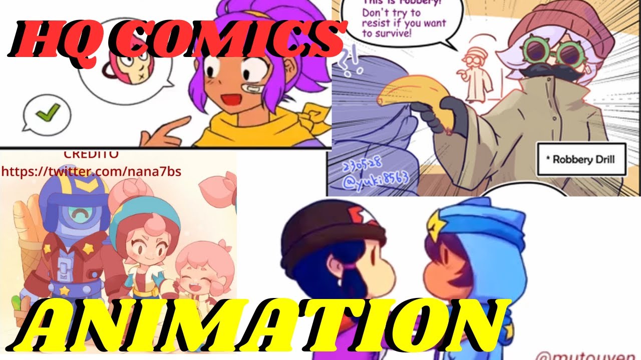 BEST 1 BRAWL STARS HQ COMICS   MANDY AND CHESTER    COLETTE X EDGAR  BRAWLERS  SHIP  ANIMATION