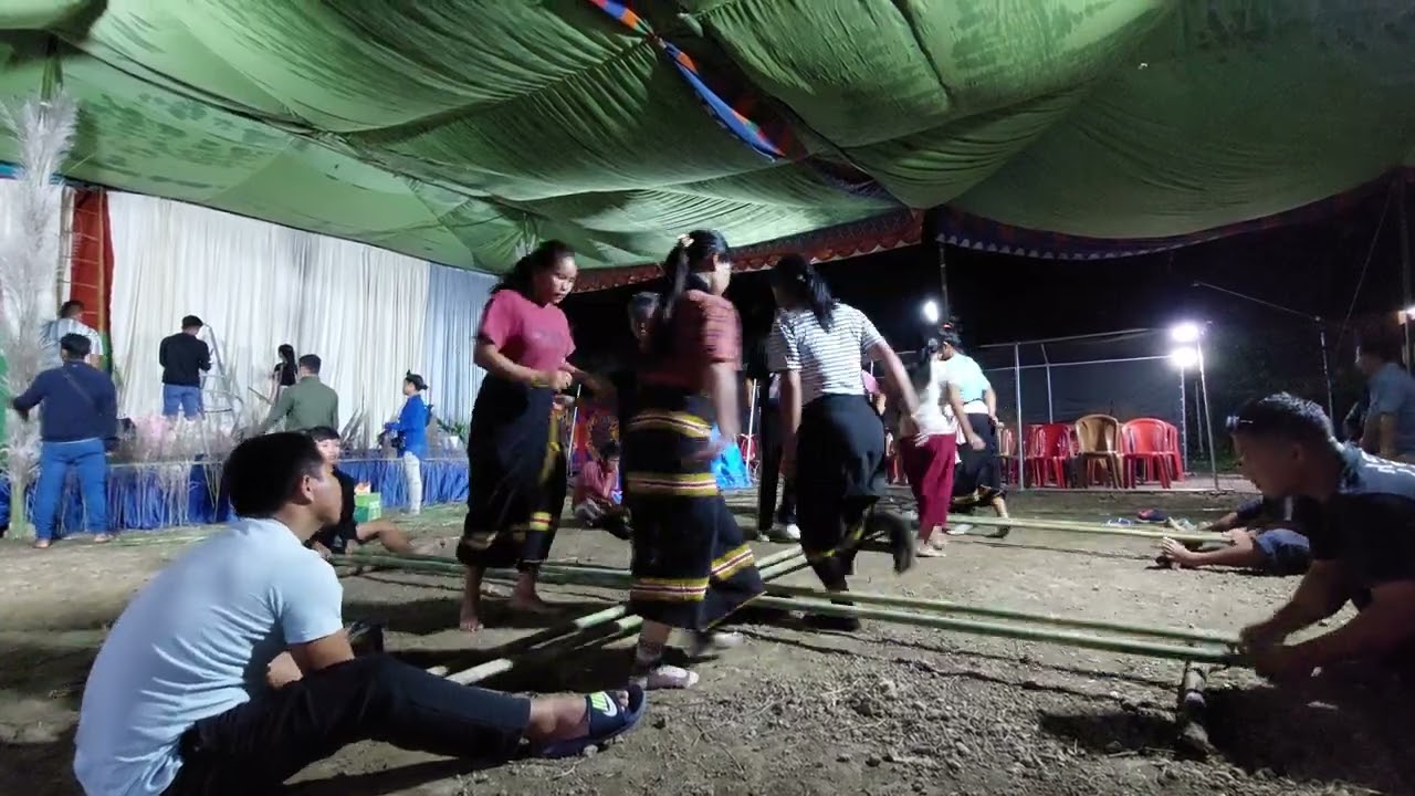 Saihenjang cultural dance practice for decade festival#Saihenjang#plasti free village