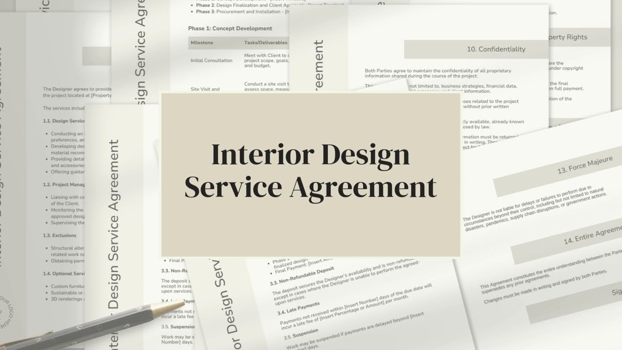 Interior Design Contract Sample