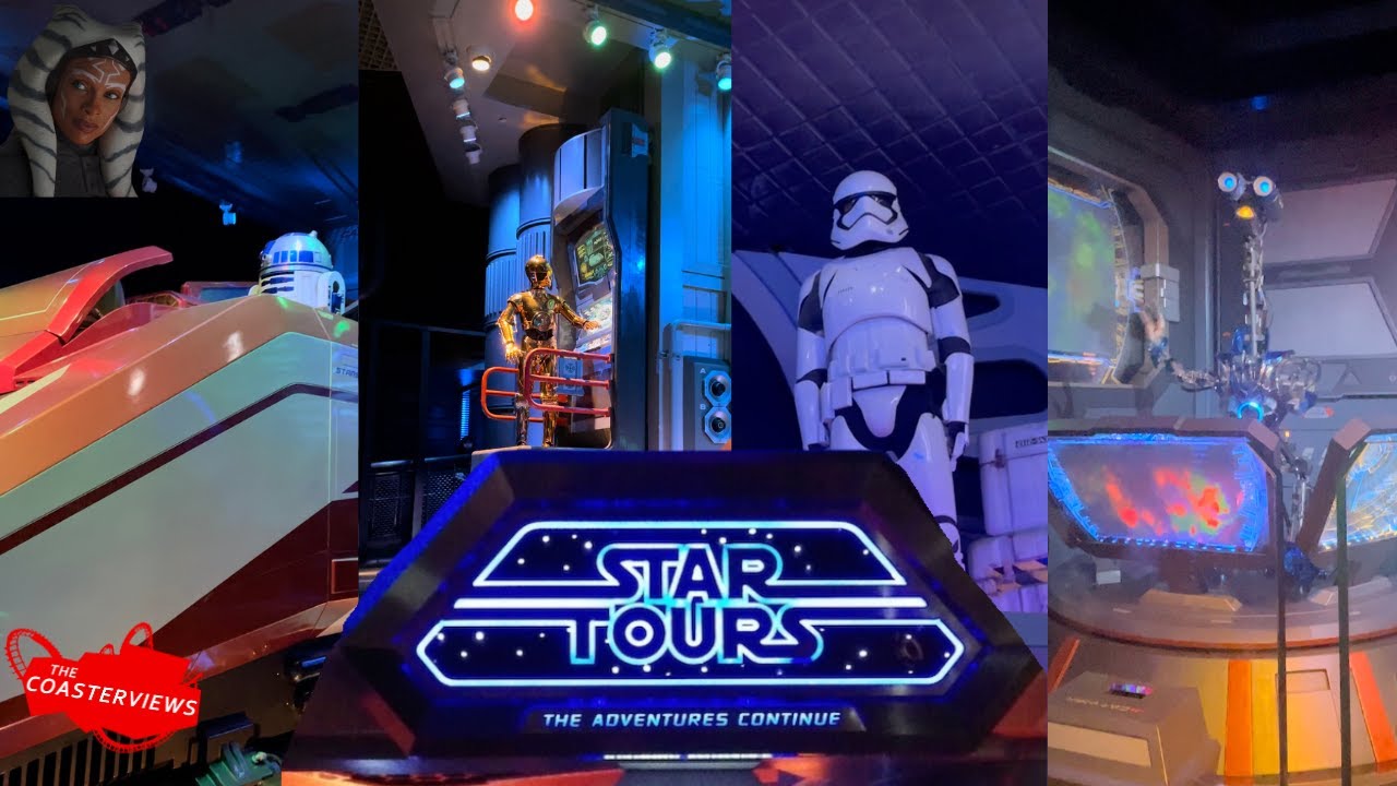 Star Tours at Disneyland Featuring Ahsoka Tano Sequence 2024