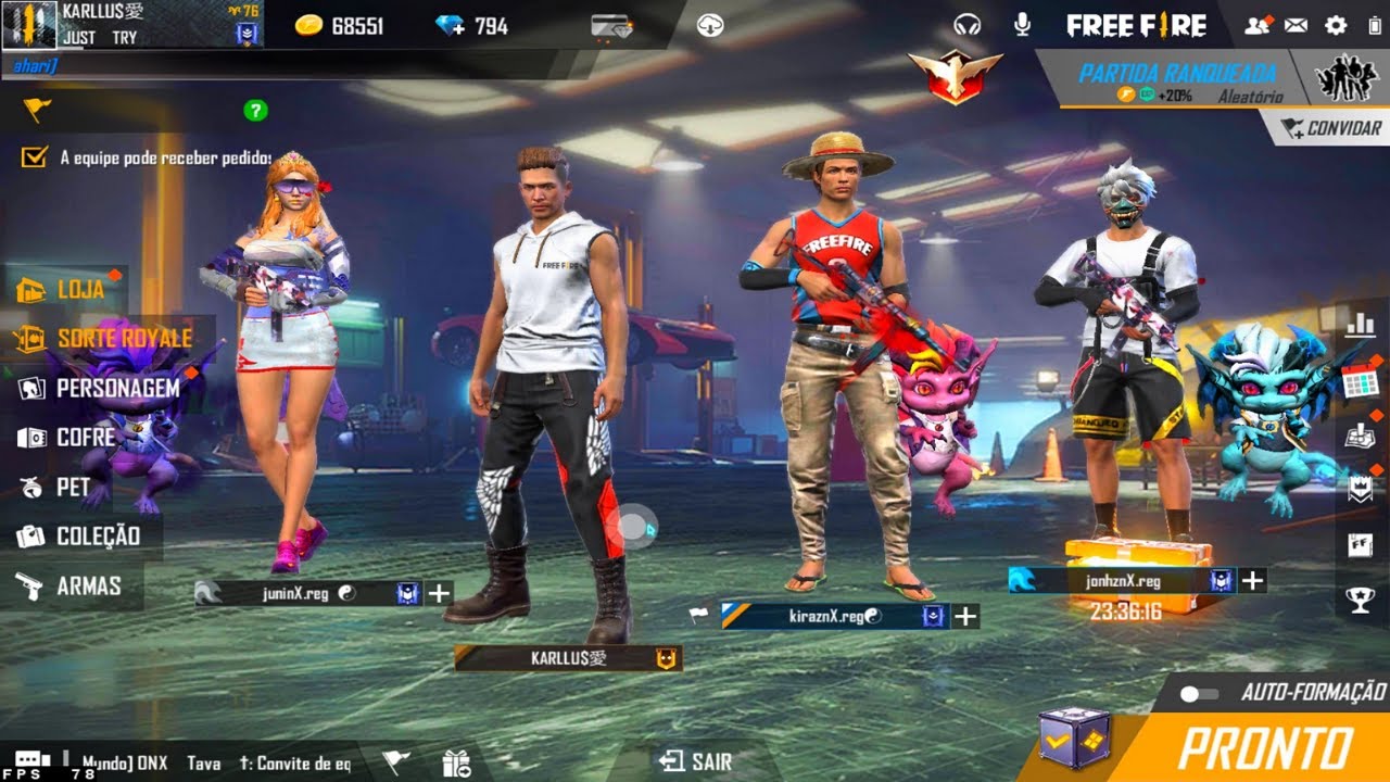 FINGI SER BOOT e USEI A NOVA CALÇA ANGELICAL VERMELHA NO FREE FIRE!