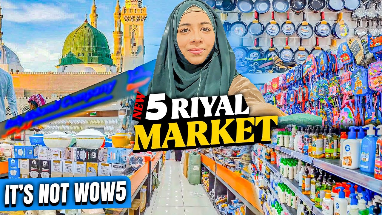 New 5 RIYAL MARKET in Madina 🛒😲| Better than WOW5? 🤔 | Bariq Alshamil | Best gift market in Madina