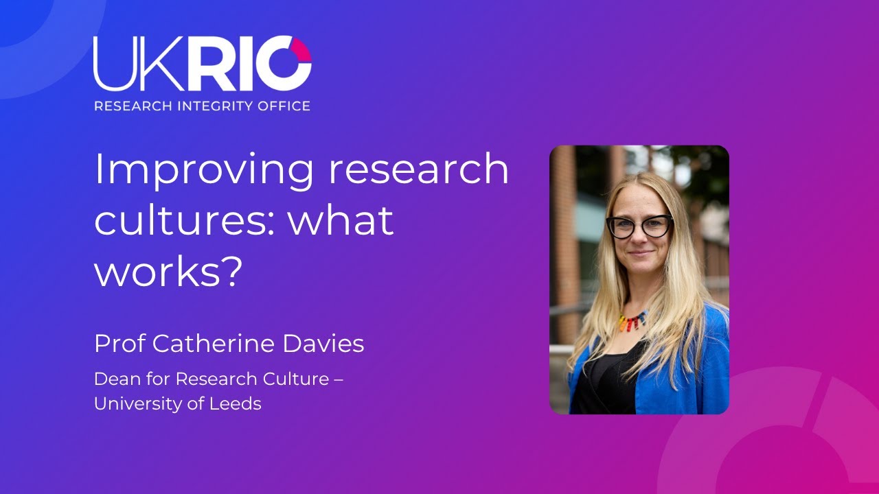 Improving research cultures: what works?