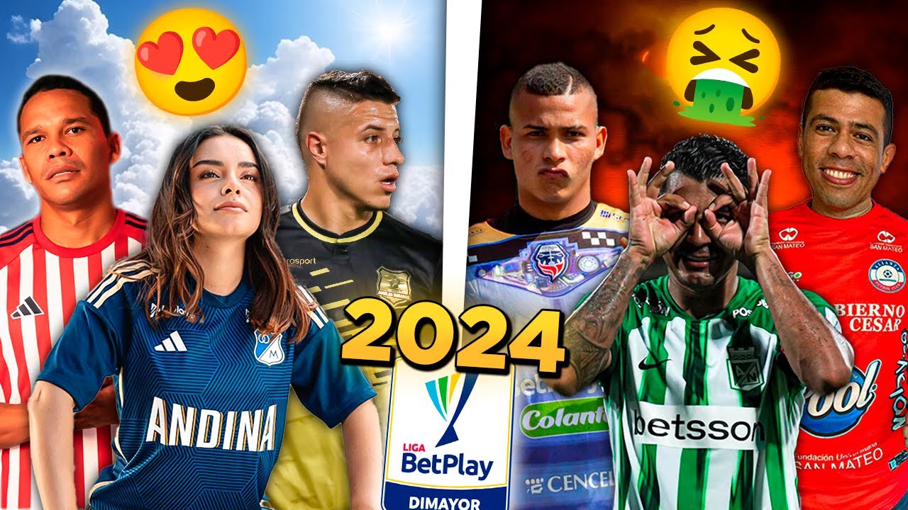 🔥LAS MEJORES Y PEORES CAMISETAS del FÚTBOL COLOMBIANO 2024😱| CAMILO MD