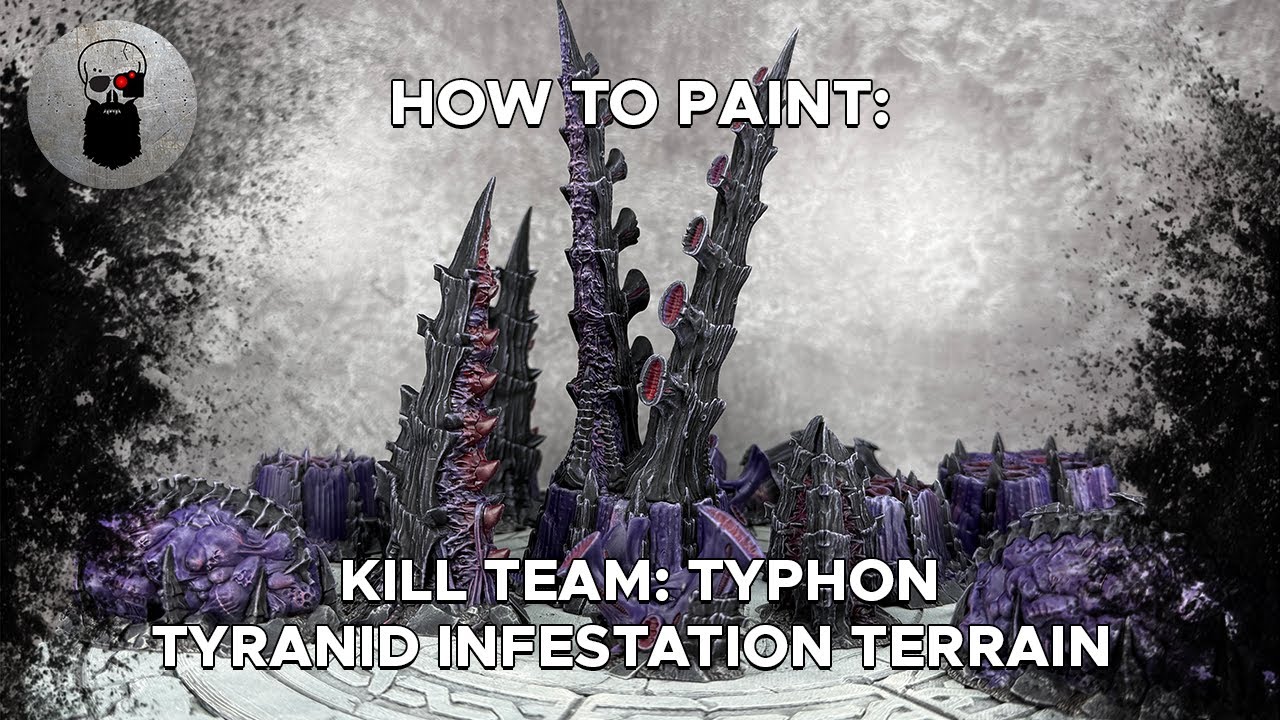 Contrast+ How to Paint: Kill Team: Typhon Tyranid Infestation Terrain Quickly!