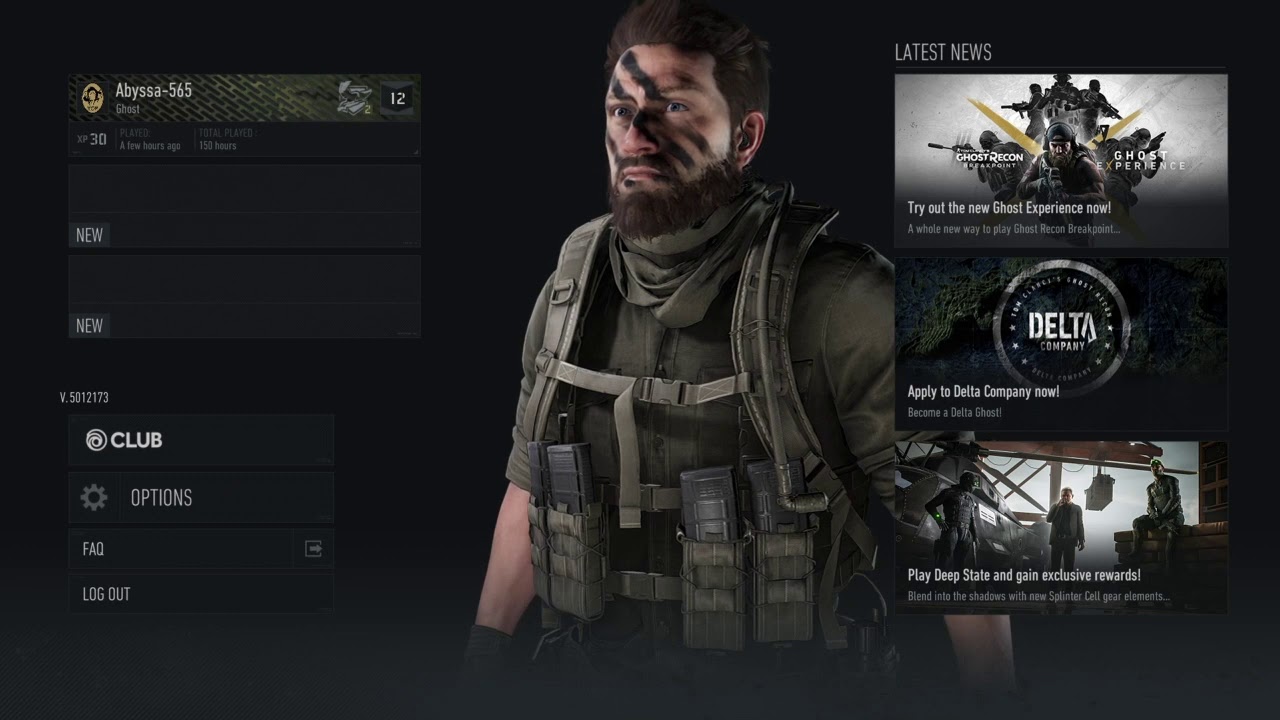 Ghost Recon: Breakpoint MAIN MENU GLITCH After Update 2.0.0 (Cursor Missing)