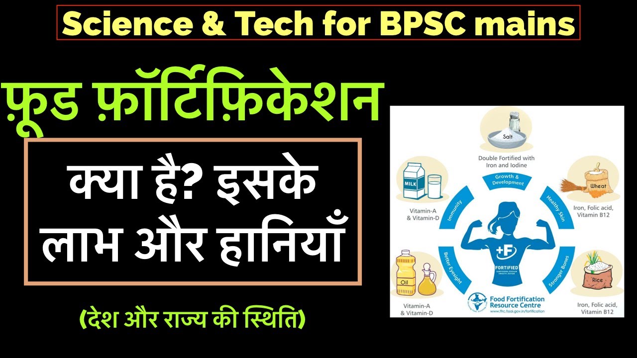 67th BPSC mains || Food Fortification || CDPO mains