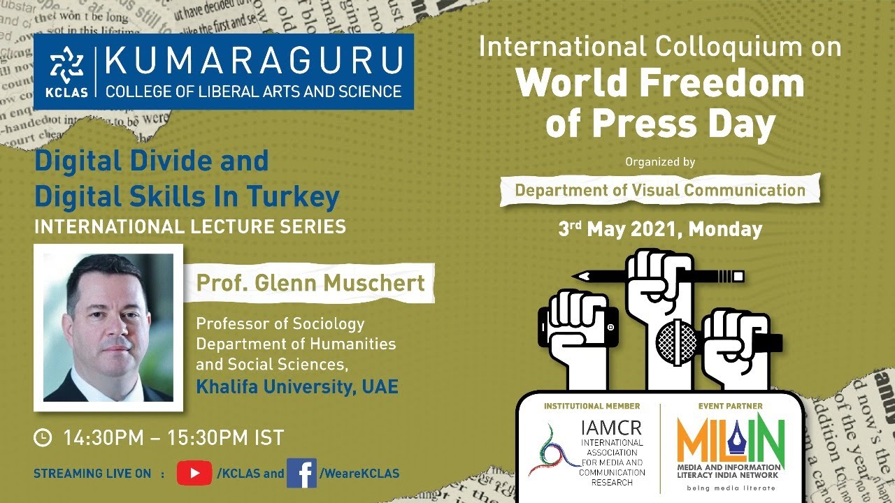 World Freedom of Press Day : International Lecture by Prof. Glenn Muschert