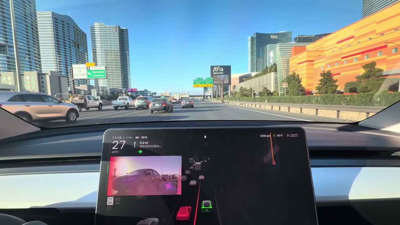 2023 Tesla Model Y - Las Vegas Afternoon Driving - February 3, 2026
