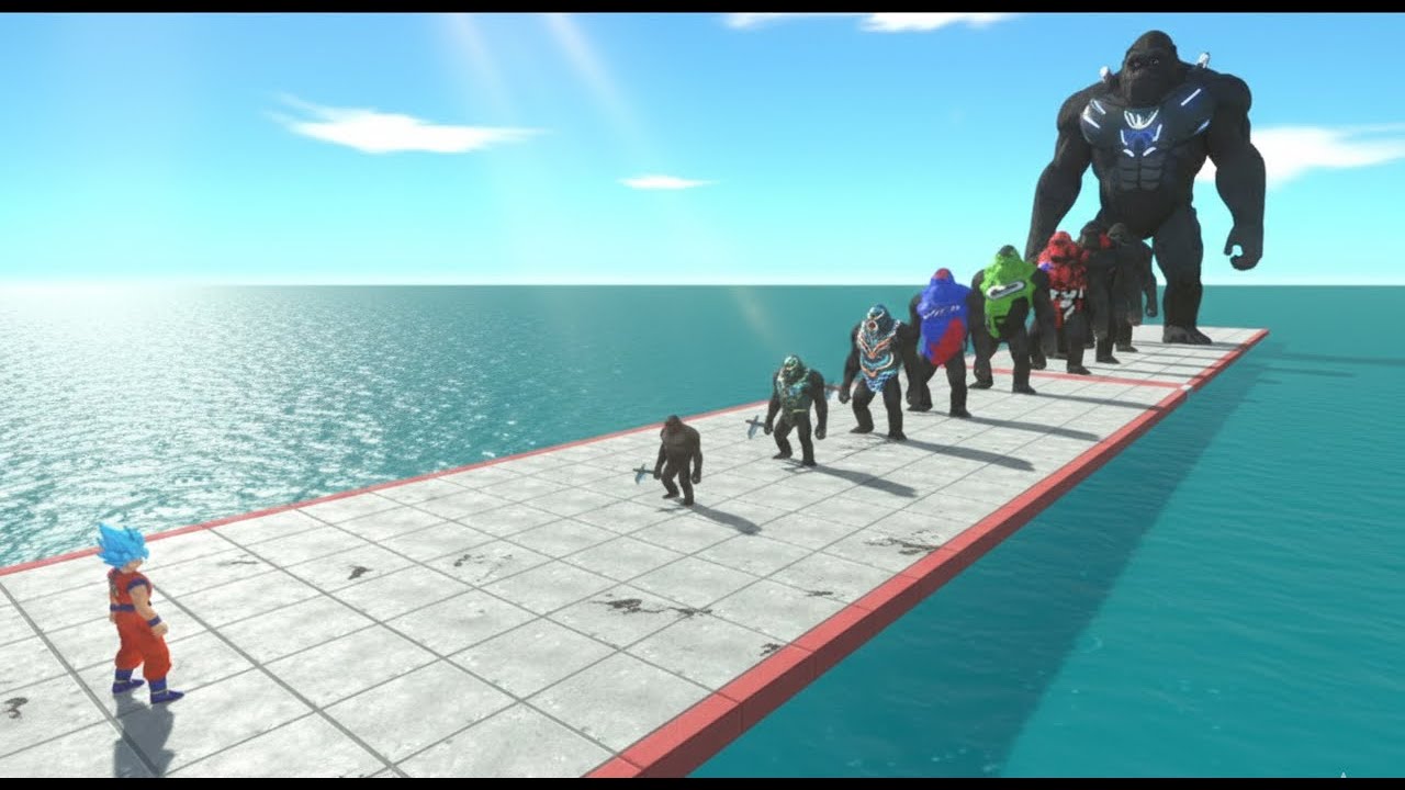 SUPERHEROES vs 10 KING KONG LEVELS 😱 (FINAL FORM!)