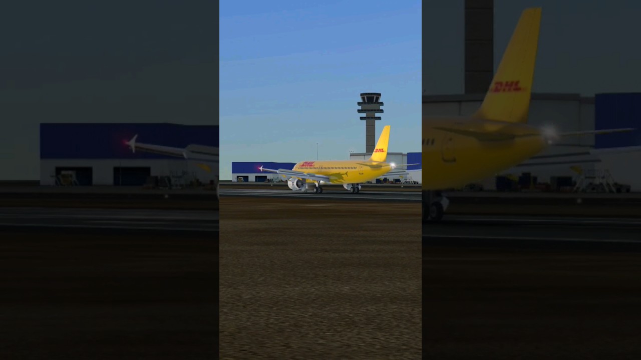 DHL beautiful landing #aviation #livestream #ytshort
