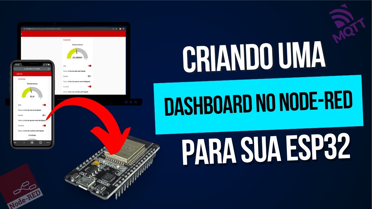 Node-Red com MQTT e ESP32