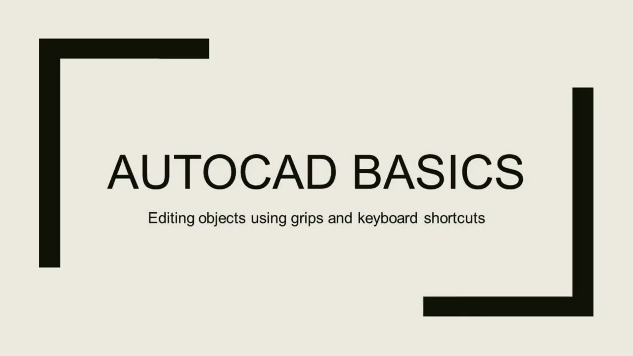 AutoCAD Grip Edits
