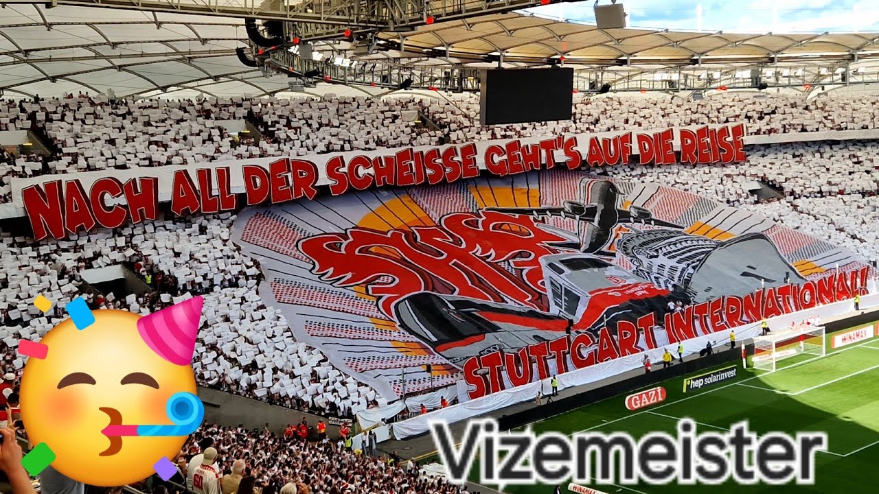 VFB Stuttgart - Gladbach 4:0 Wir feiern den Vizemeister