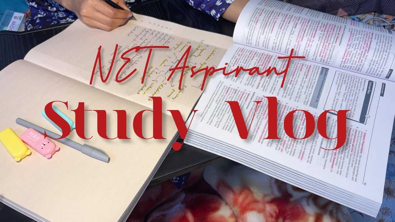 Study Vlog of a UGC NET Aspirant 📝📚 