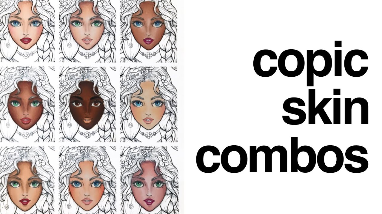 COPIC Skin Tone Combinations