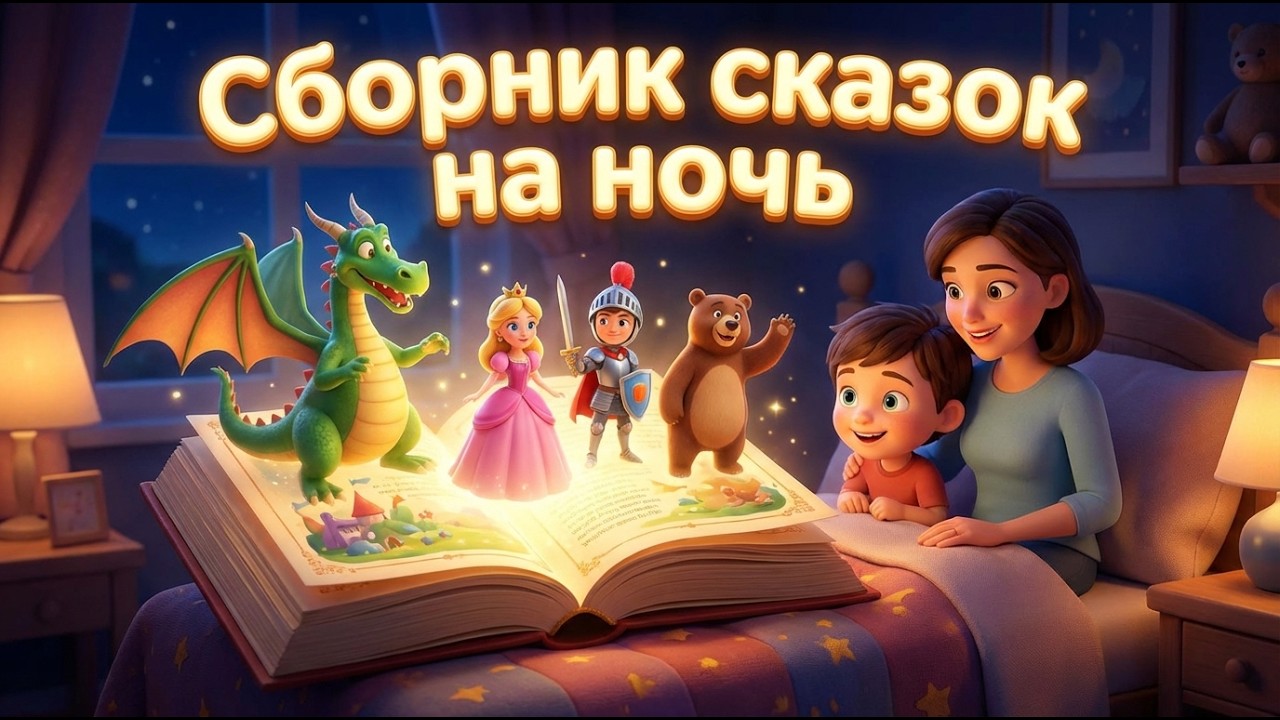 Сборник сказок 🦄 Сказки для детей 🧚‍♂️ Сказка на ночь 💤 Спуняшки