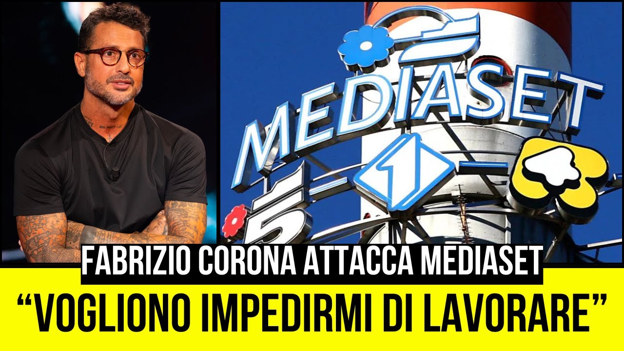 FABRIZIO CORONA DENUNCIA MEDIASET PER TENTATA ESTORSIONE: SCOPPIA LA GUERRA LEGALE