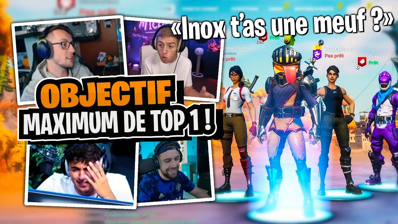 Le retour de la squad de rêve Inoxtag, Michou & Dobby sur Fortnite Battle Royale