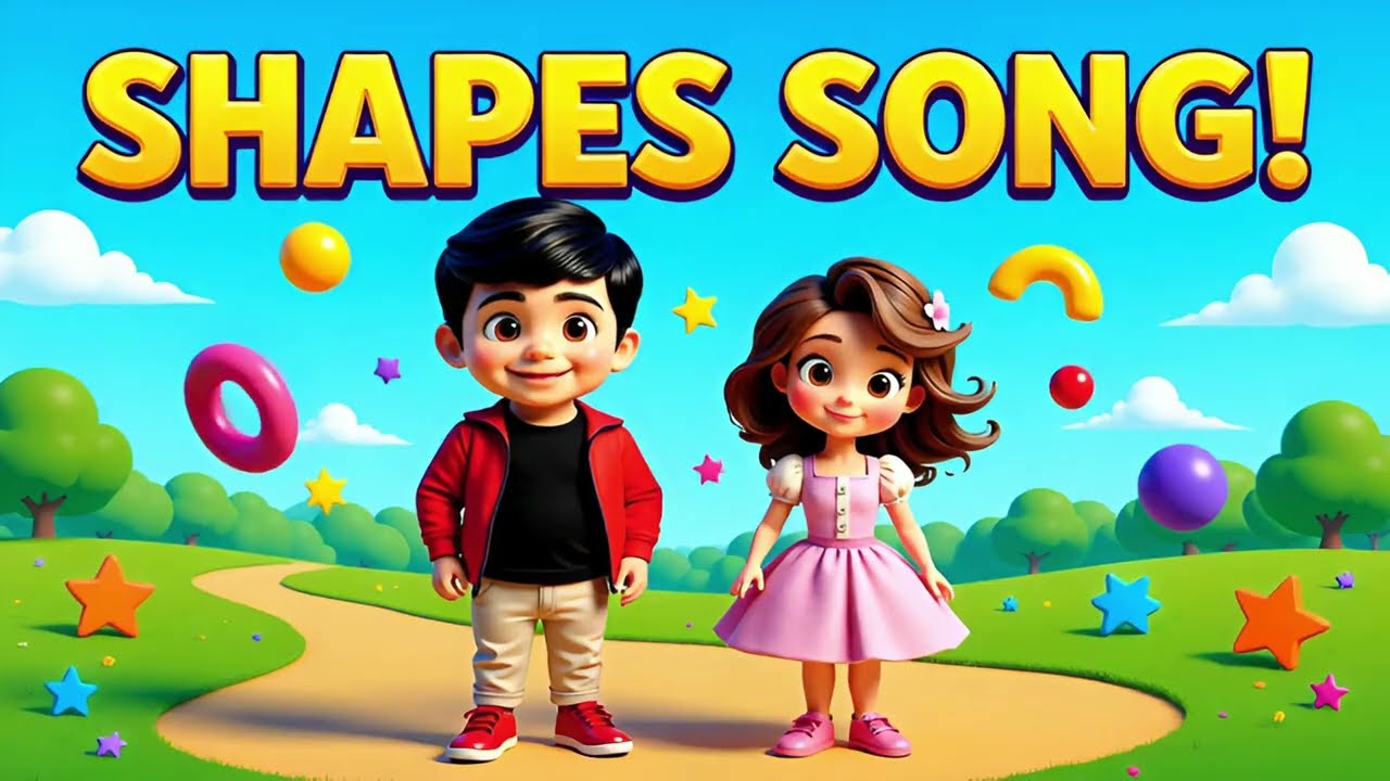 Learning shapes | Cartoon Animation Shapes Song | Nursery Learning | Kids Education