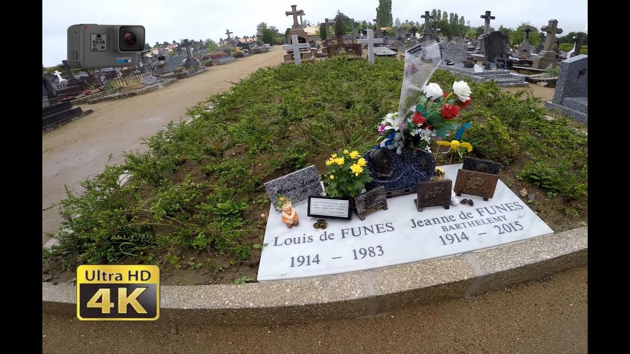Louis de Funès Grave And His Clermont Castle 🇫🇷 France | 4K GoPro