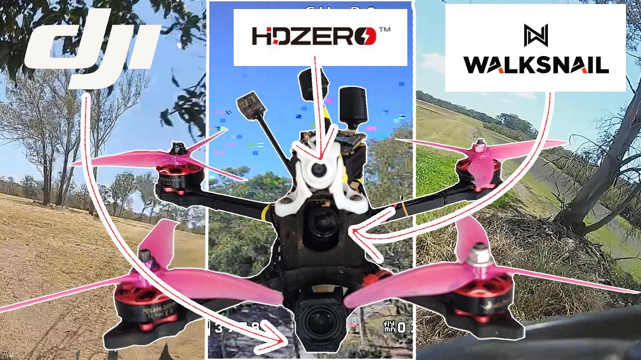 Walksnail VS HD-Zero VS DJI test - Which is BEST Digital FPV