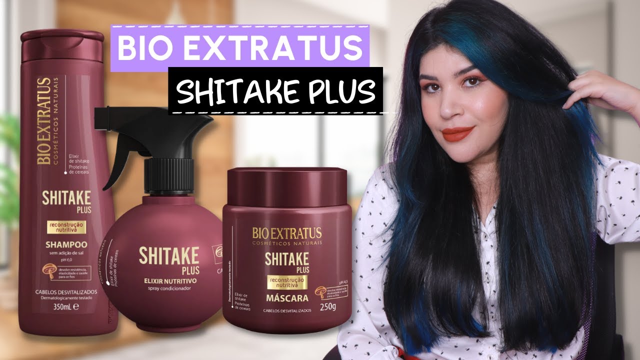 🍄BIO EXTRATUS SHITAKE PLUS: Reconstrução Nutritiva para cabelos danificados