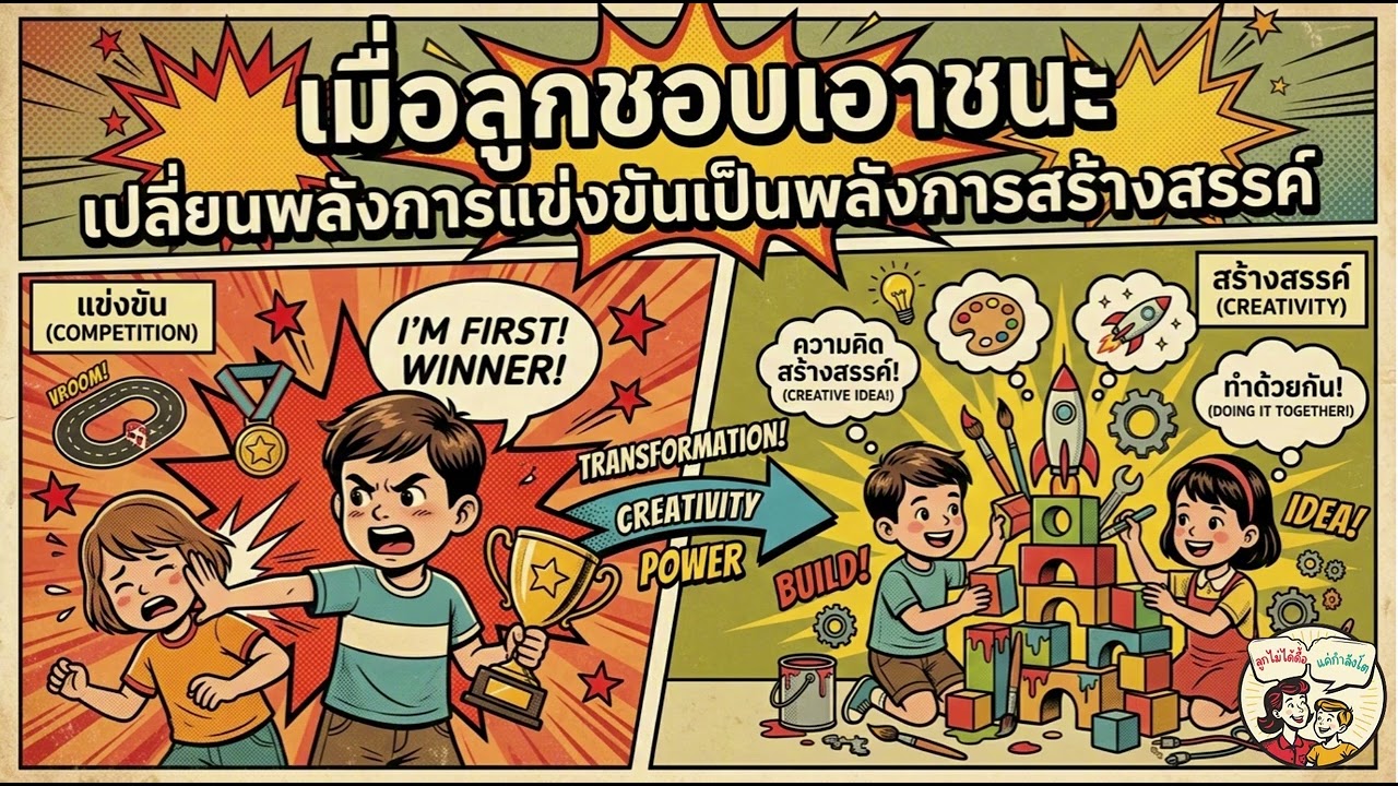 เมื่อลูกชอบเอาชนะ เปลี่ยนพลังการแข่งขันเป็นพลังการสร้างสรรค์ | ลูกไม่ได้ดื้อ แค่กำลังโต