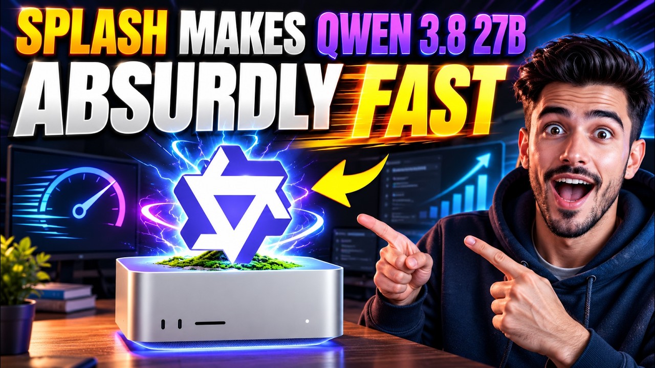 Splash делает Qwen 3.8 27B невероятно быстрым на Mac
