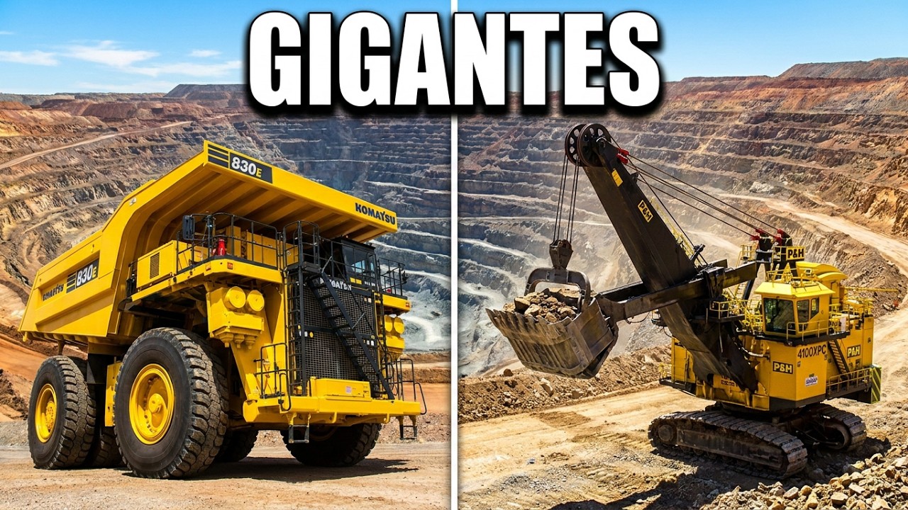 Descubre los equipos más impresionantes de la minería a cielo abierto