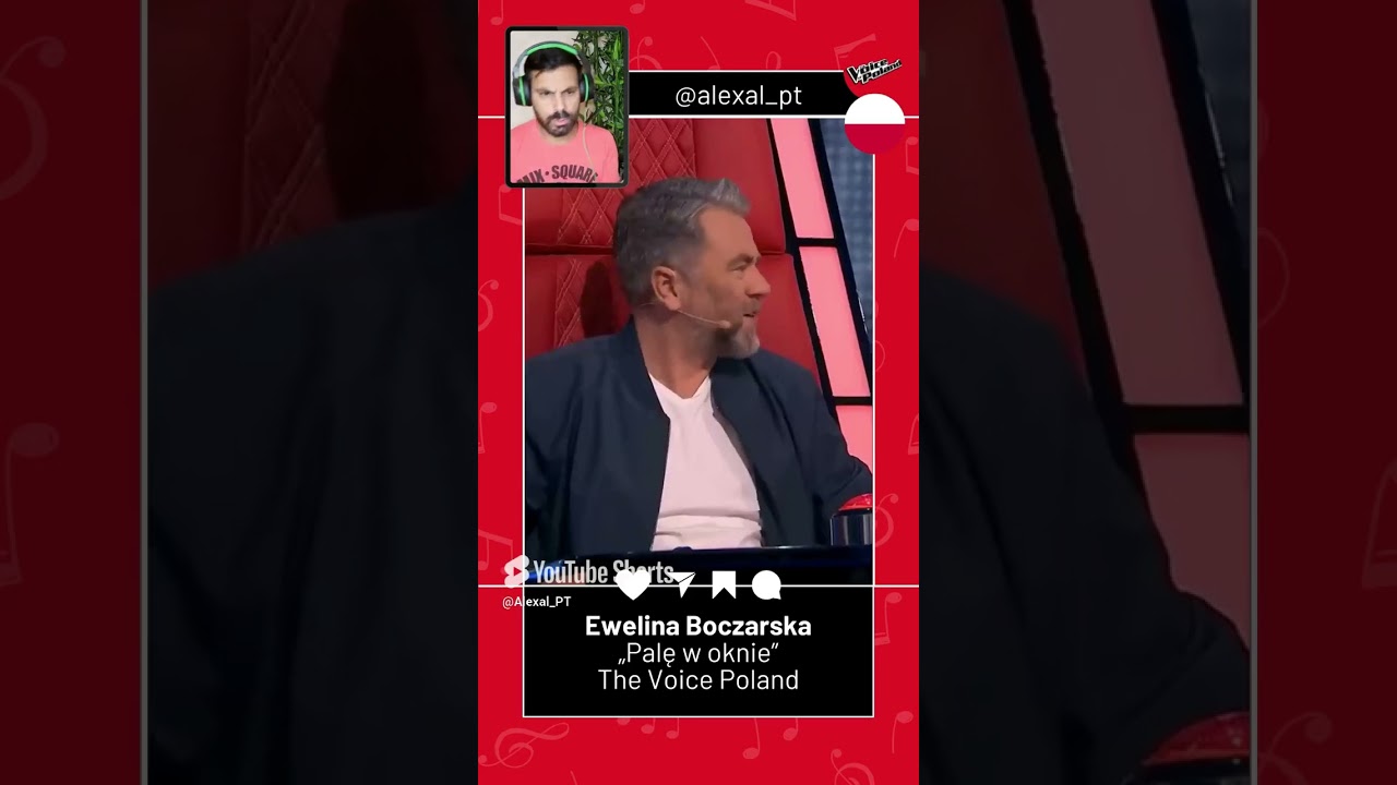 Ewelina Boczarska - &bdquo;Palę w oknie&rdquo; | The Voice of Poland | Reaction #shorts