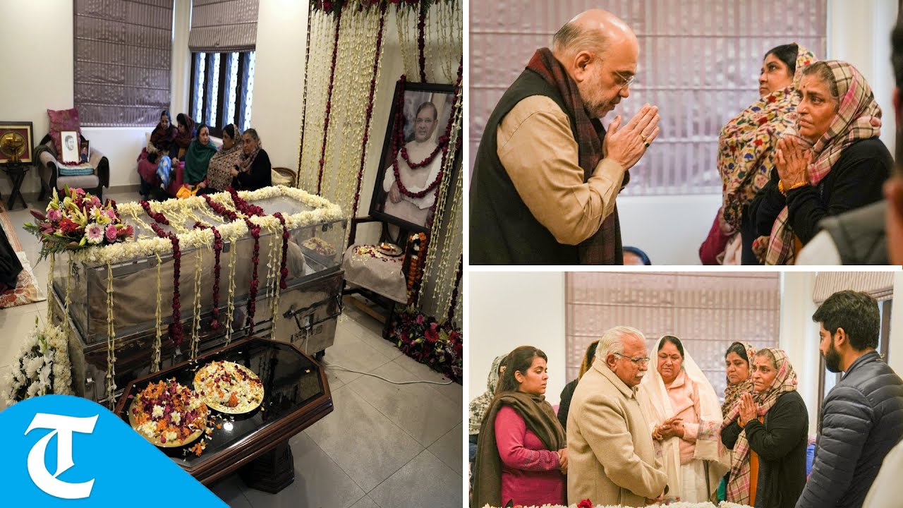 Amit Shah, Manohar Lal Khattar pay tributes to Sharad Yadav