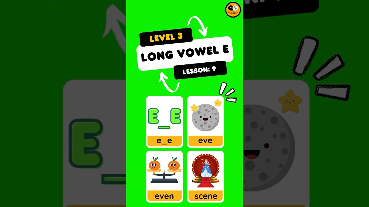 Level 3: Lesson 9 - Long vowel &ldquo;E&rdquo; - &ldquo;E_e&rdquo;