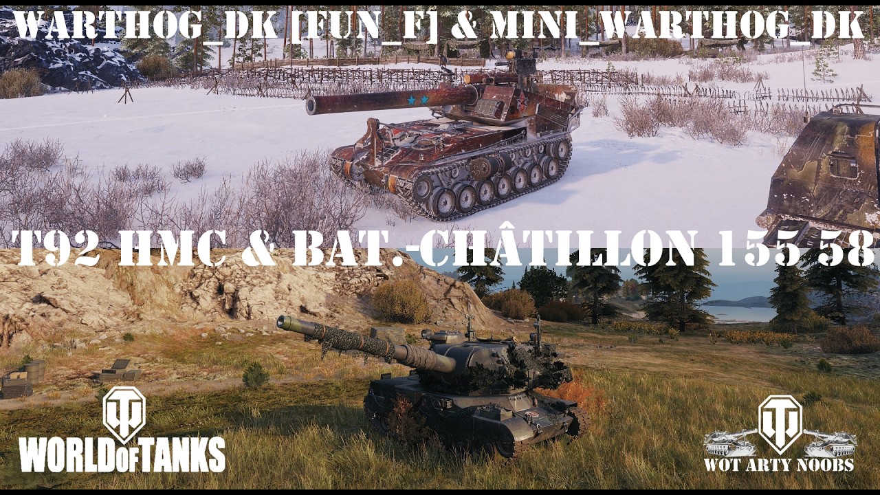T92 HMC & Bat.-Châtillon 155 58 - Warthog_DK [FUN_F] & Mini_Warthog_DK