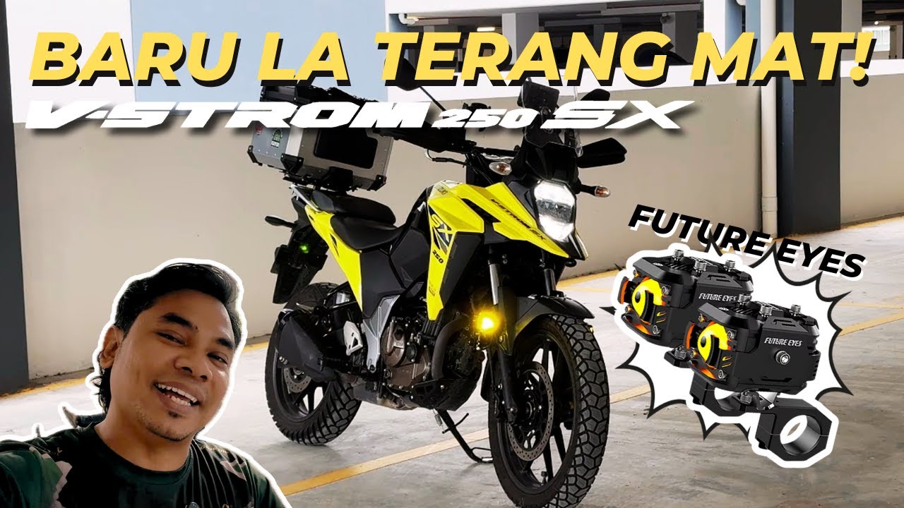 PASANG SPOTLIGHT TANPA CRASHBAR | SUZUKI VSTROM 250 SX