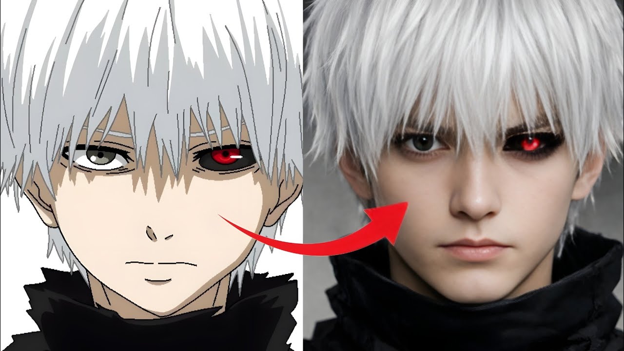 What if the tokyo ghoul was real 😱| anime into reality ai