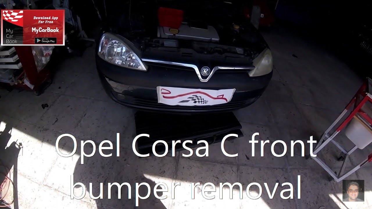 Opel Corsa C (2000-2006)  front bumper removal