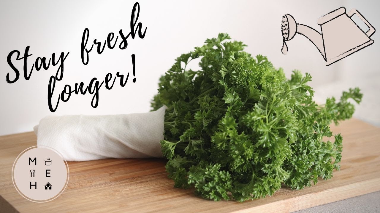 How to Store Fresh Parsley and Other Herbs | No Talking | Make Eat Home