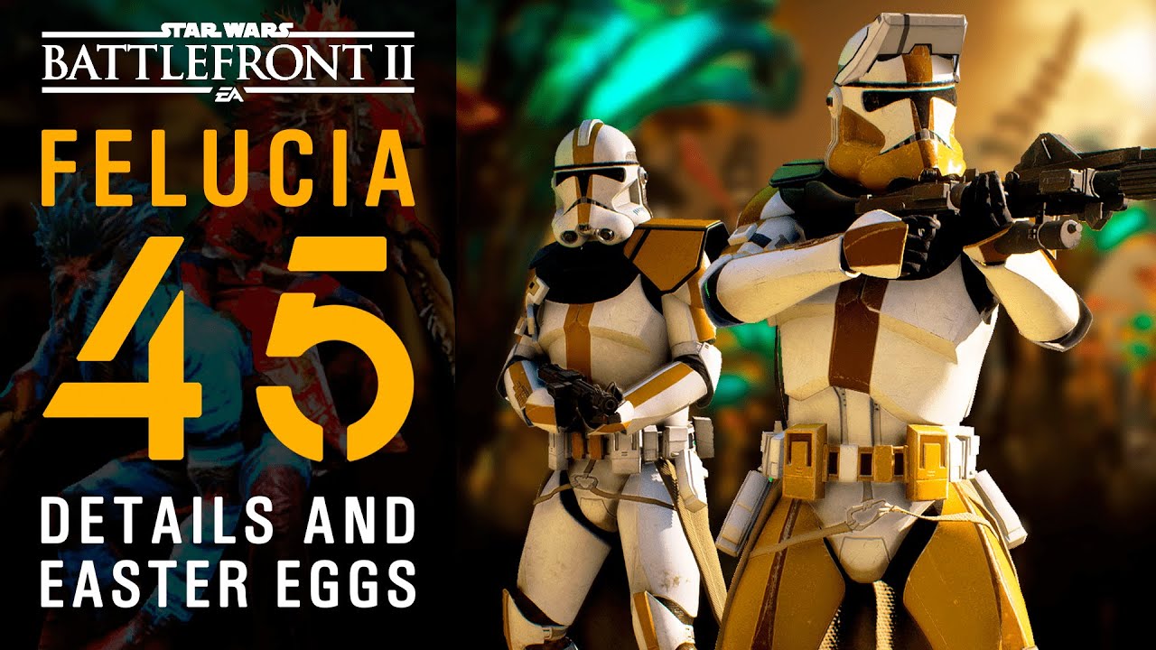 Star Wars Battlefront II - Exploring planet Felucia - 45 details, references, and easter eggs