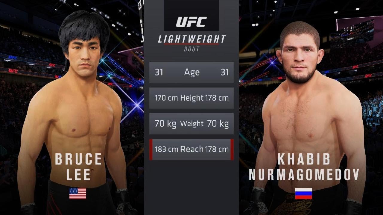 UFC Lightweight | Bruce Lee VS Khabib  | UFC 4 Gameplay PS5 HD |