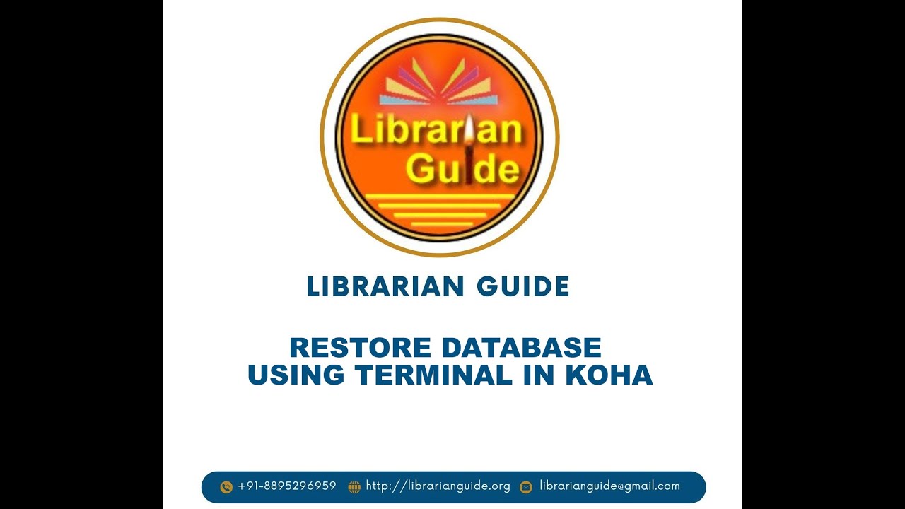 Restore Backup in Koha