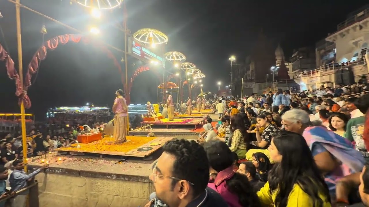 Ganga Aarti in Varanasi.