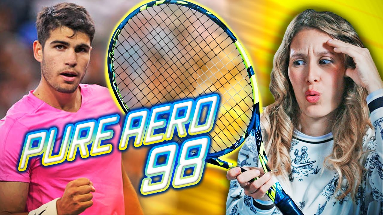 ¡PROBANDO la RAQUETA de CARLOS ALCARAZ! | Babolat PURE AERO 98 2023 Review🔥