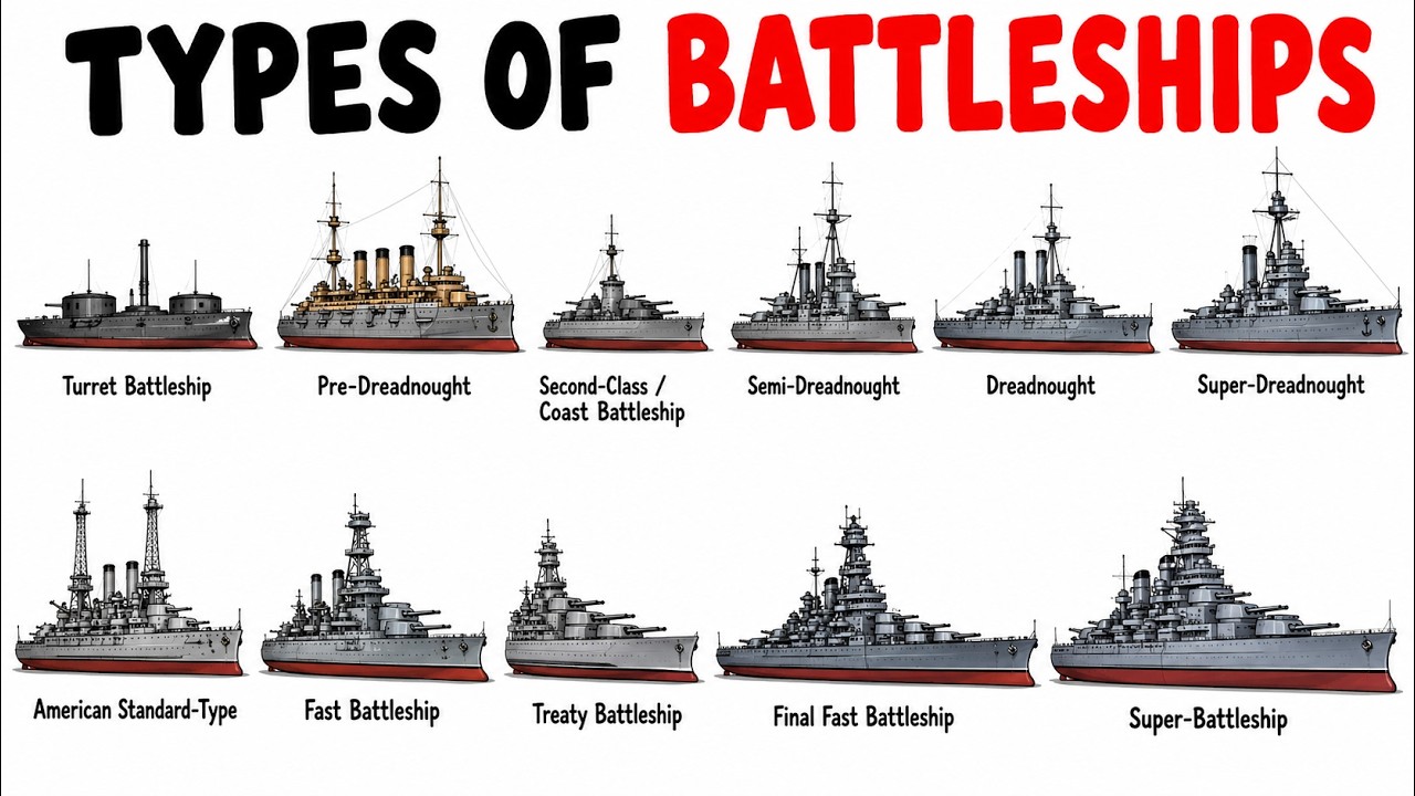 Every Type of Battleship Explained in 25 Minutes