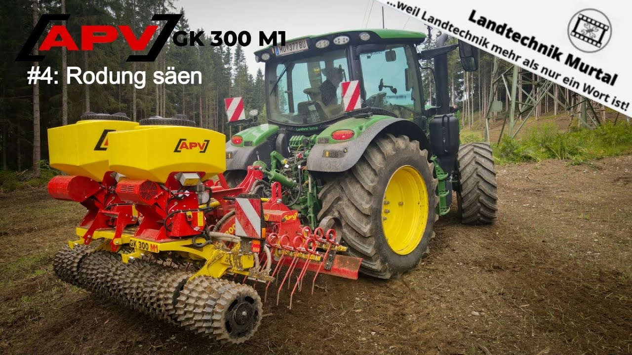 Rodungseinsaat mit der Grünlandkombi: APV GK 300 M1 | Landtechnik Murtal