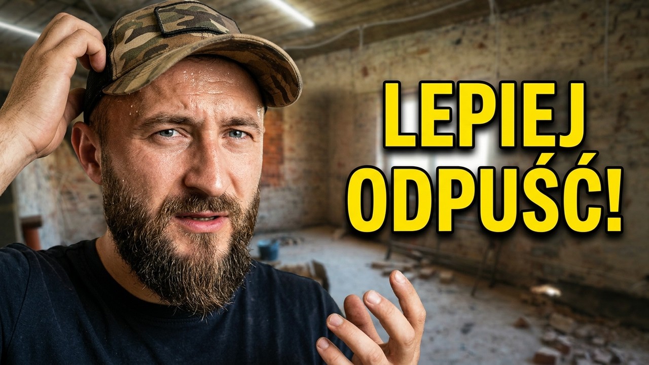 Upadek z rusztowania czyli jak coś nie idzie to lepiej odpuść! Kolejny dzień na budowie!