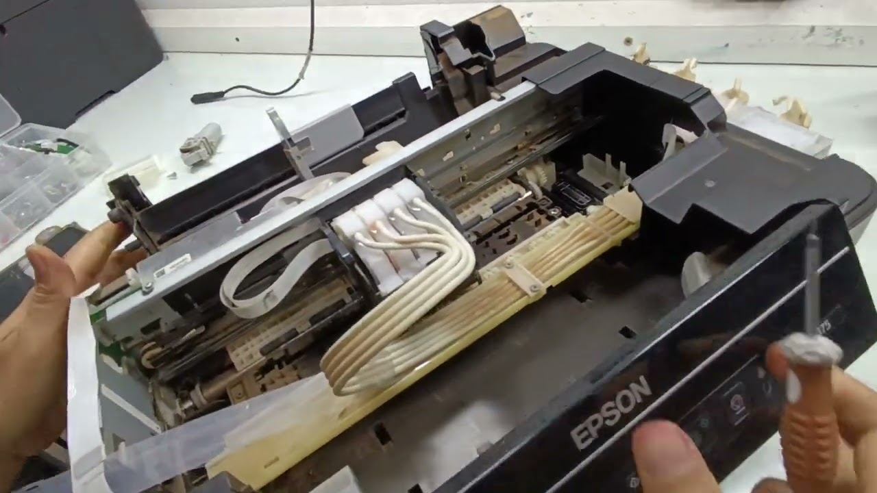 15 - Desmontagem passo a passo Epson L375, L395, L396, L365, L355, L380...